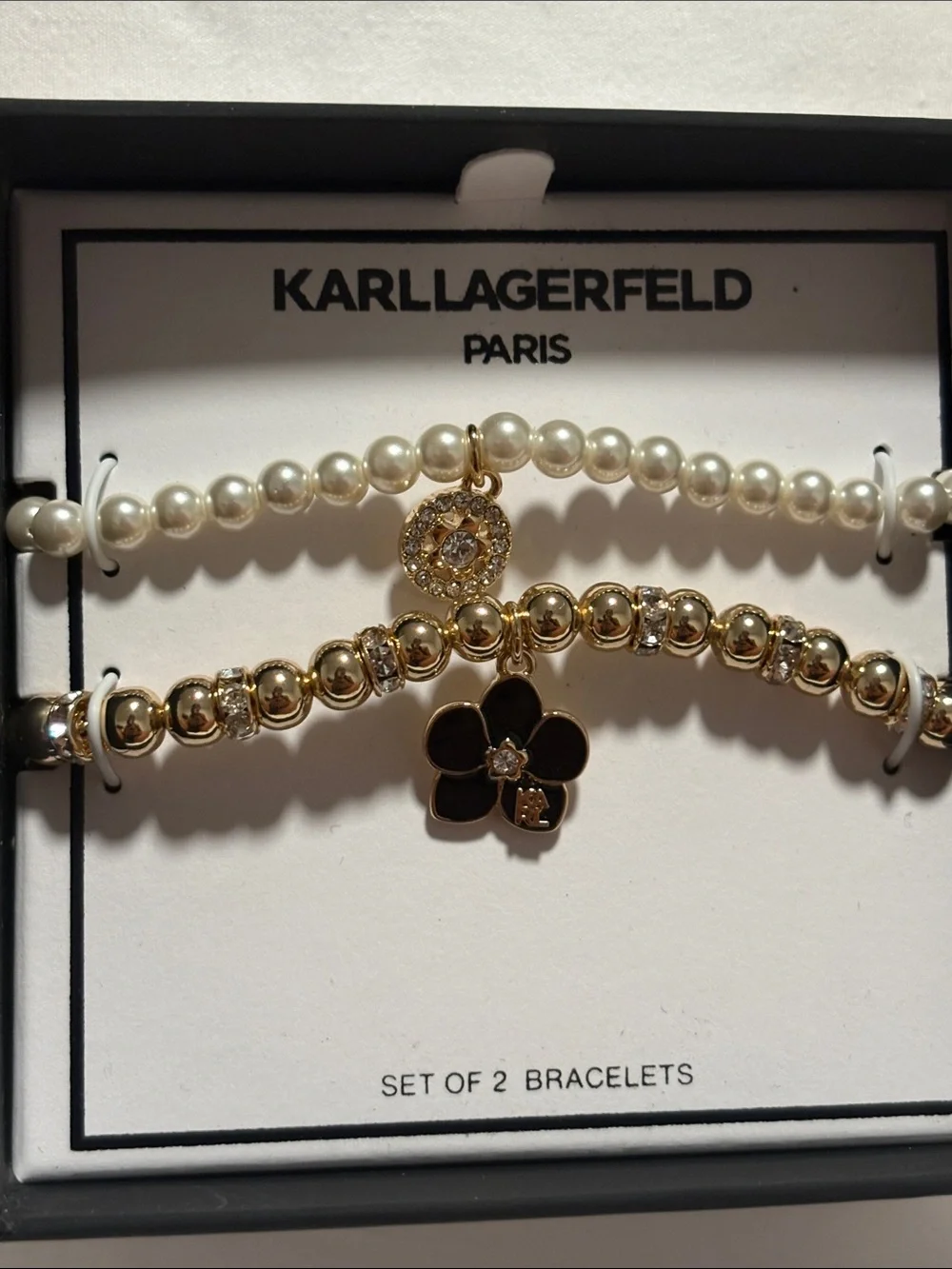NIB Karl Lagerfeld Paris 2 Pc Bracelets - Picture 4 of 4